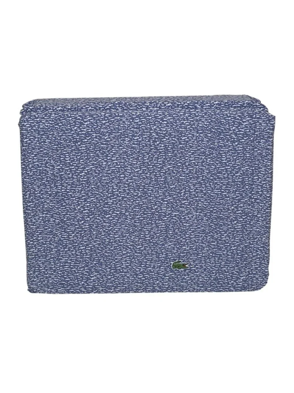 Lacoste 3-Piece Twin Sheet Set Blue Camo Vintage Indigo 100% Cotton Percale